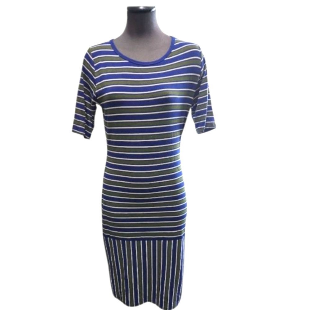 NWT LULAROE STRIPPED DRESS SZ. M